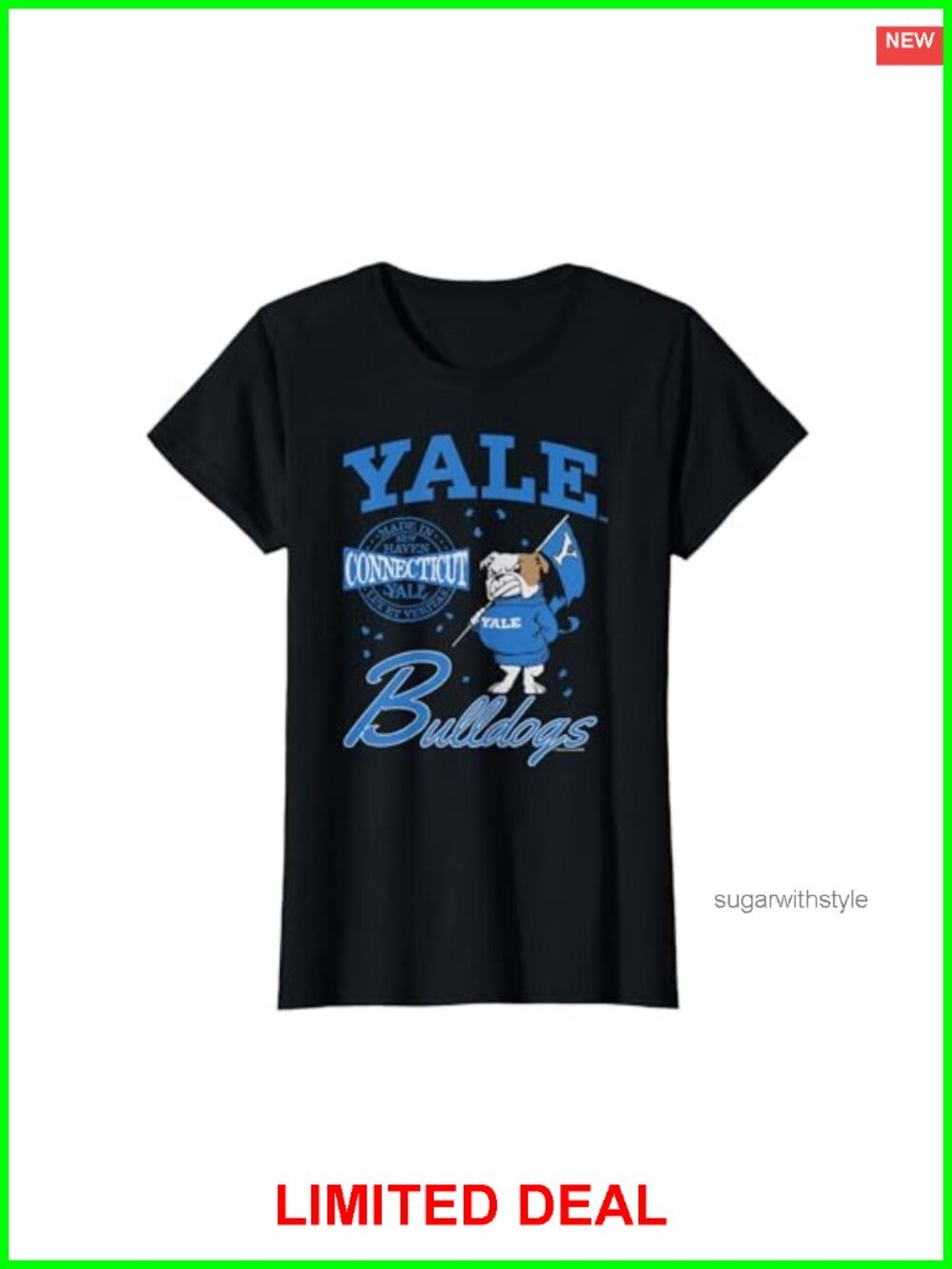 Yale University New Haven Handsome Dan Officially Licensed Tee